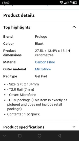 Sillín Prologo Zero II Pas T2.0 MTB