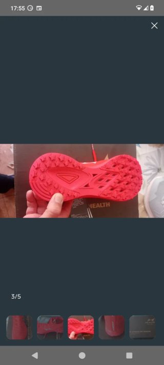 Zapatillas Running AIMS HEALTH Rojas Talla 43