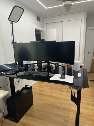 Mesa Elevable Flexispot E1 PRO + Cristal