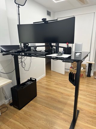 Mesa Elevable Flexispot E1 PRO + Cristal
