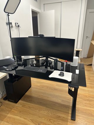 Mesa Elevable Flexispot E1 PRO + Cristal