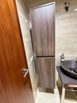 Mueble de baño madera y metal