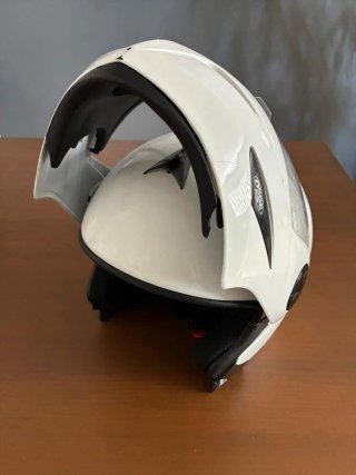 Casco Moto modular Homologado Talla L Blanco