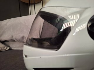 Casco Moto modular Homologado Talla L Blanco