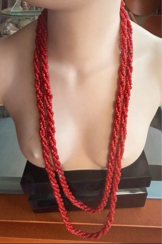 Collar protección afrocubano coral Regla de Ocha