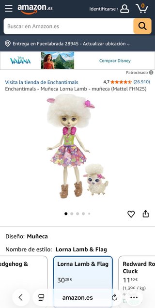 Muñeca Enchantimals Oveja con Mascota