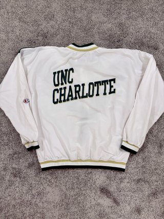 Champion vintage UNC Charlotte chaqueta talla L