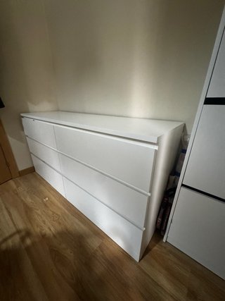 Cómoda IKEA Malm 6 Cajones Blanca
