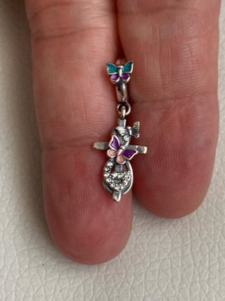 Dije Plata 925 Niña Mariposa