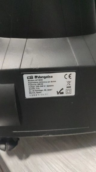 Aspiradora Sin Bolsa Orbegozo 800W