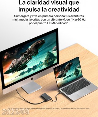 BELKIN Hub USB-C 5 Puertos HDMI 4K PD100W 10Gbps
