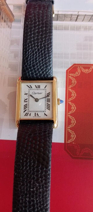Reloj Cartier Tank Must Oro 18 kt