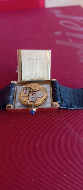 Reloj Cartier Tank Must Oro 18 kt