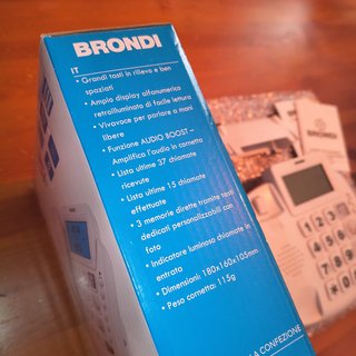 Telefono Fisso Brondi Bravo 90 LCD Tasti Grandi