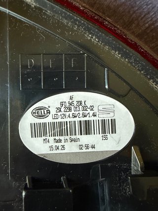 Piloto trasero derecho Seat Ibiza
