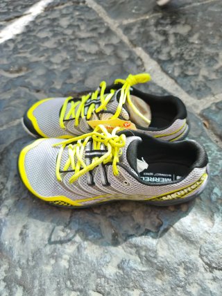 Scarpe Merrell uomo grigie/gialle taglia 43
