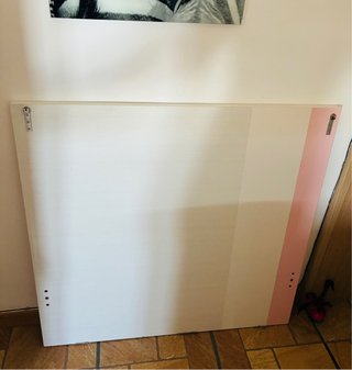 Cabecero cama niña rosa y blanco
