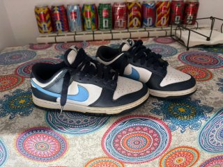 Zapatillas Nike Dunk Low Azul y Blanco