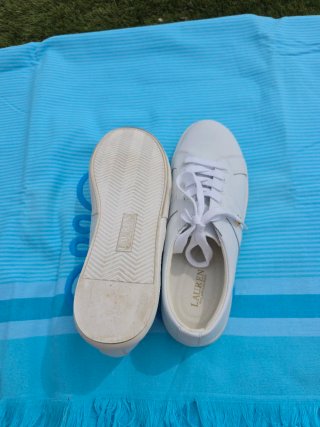 Zapatillas Ralph Lauren Blancas Talla 40.5