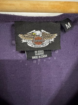 Camiseta Harley Davidson Morada Talla XS