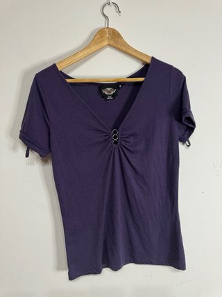 Camiseta Harley Davidson Morada Talla XS