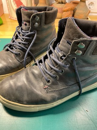 Botas Tommy Hilfiger Hombre Piel Azul Talla