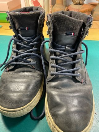 Botas Tommy Hilfiger Hombre Piel Azul Talla