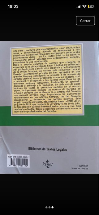 Legislación básica de derecho internacional pri...