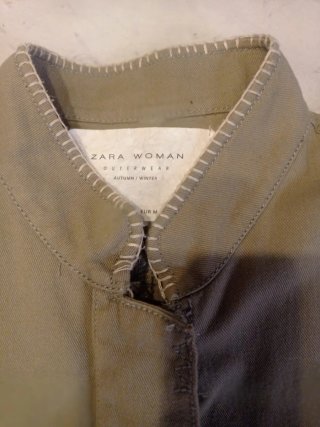 Chaqueta Zara militar verde M