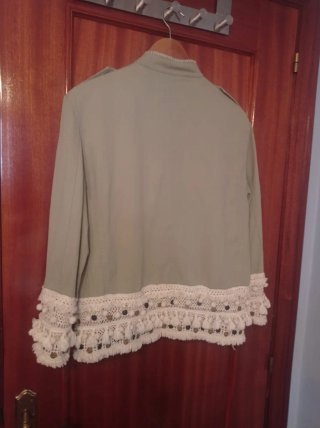 Chaqueta Zara militar verde M