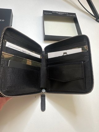 Portafoglio uomo Topman in pelle nero