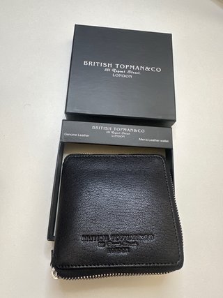 Portafoglio uomo Topman in pelle nero