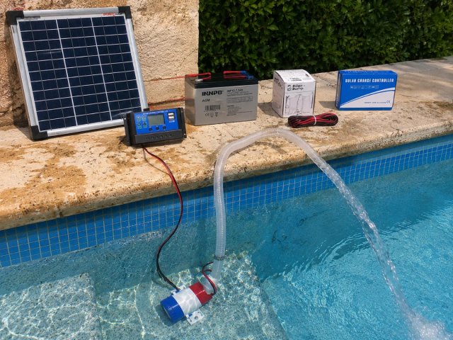 Kit Bomba Solar 12v Piscina