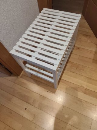 Banco Ikea multiusos blanco