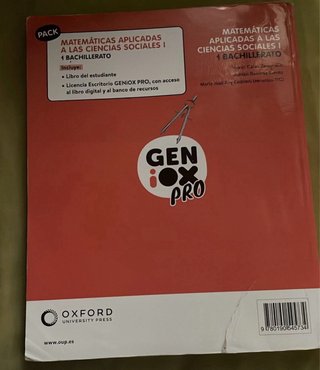 Matemáticas aplicadas a las Ciencias Sociales I...