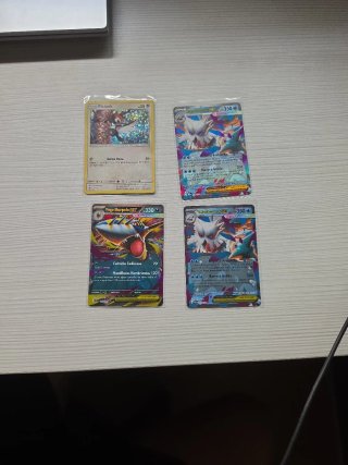 Lote 4 Cartas Pokémon EX