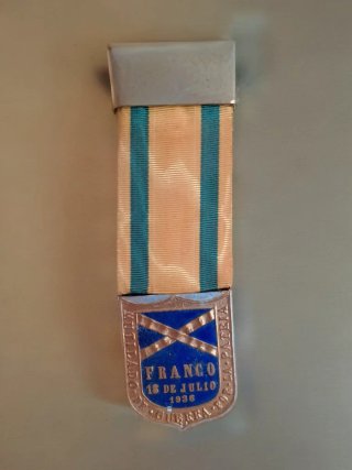 Medalla Mutilado Guerra Patria 1936 Franco