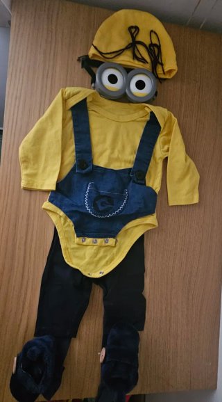 Disfraz Bebé Minion Talla 6-9 Meses
