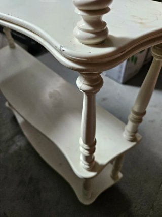 Estantería blanca de pvc