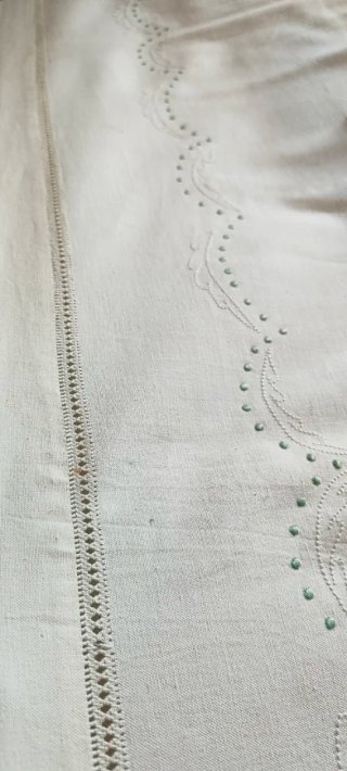 Lenzuolo matrimoniale misto lino con federe