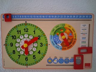 Tablero aprendizaje madera infantil