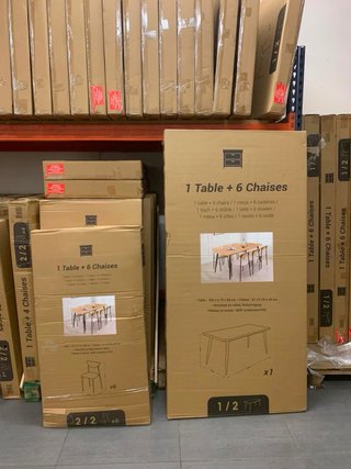 Mesa de comedor y 6 sillas