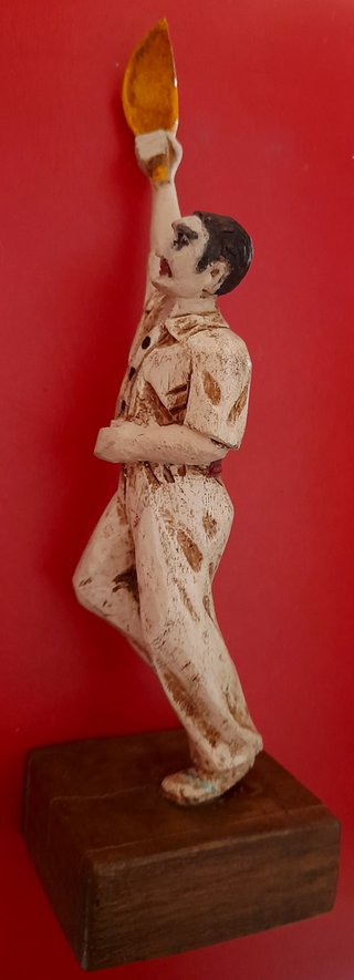 Figura Pelotari Tallada a Mano 1967