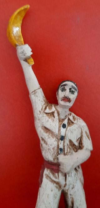Figura Pelotari Tallada a Mano 1967