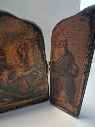 Icono Tríptico Madera