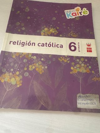 Libro de texto religión católica