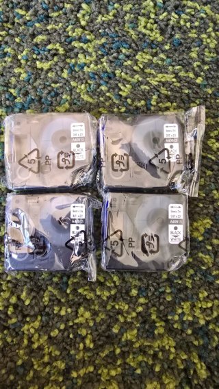 Cartuchos Etiquetas Dymo Rhino Negro Blanco
