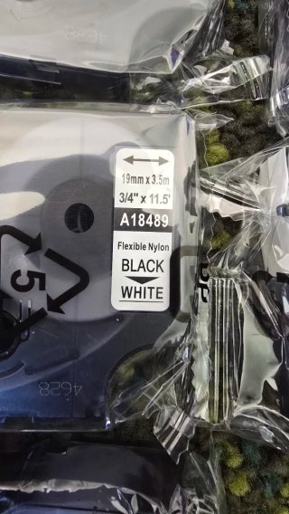Cartuchos Etiquetas Dymo Rhino Negro Blanco