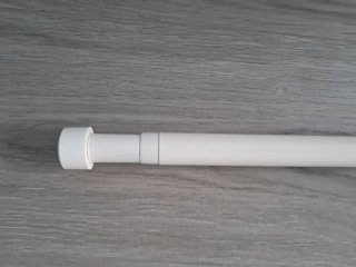 Barra Cortina Extensible Blanca 120-210cm