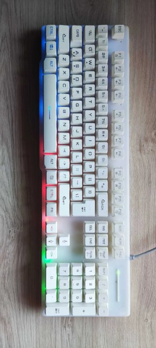 Teclado Gamer Blanco RGB